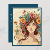 Kunst Print Kaart Summers End (Voorkant / Achterkant)