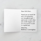  kunst Pug Puppy "dank je wel" Bedankkaart (Binnen)