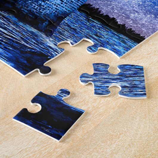 Kunst Puzzle van de vuurtoren van het Georgische C Legpuzzel (Zijkant)