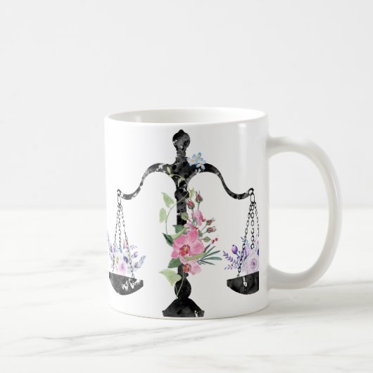 Kunst Rechtvaardigheidsschaal Koffiemok (Rechts)