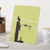 Kunst Reclamebord Met Voetstuk (Insitu)