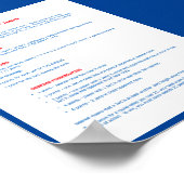  kunst Regels betreffende een Poster (Hoek)