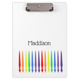 KUNST, regenboogverfborstels en jouw naam Klembord