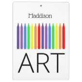 KUNST, regenboogwasbakken en jouw naam Klembord (Achterkant)