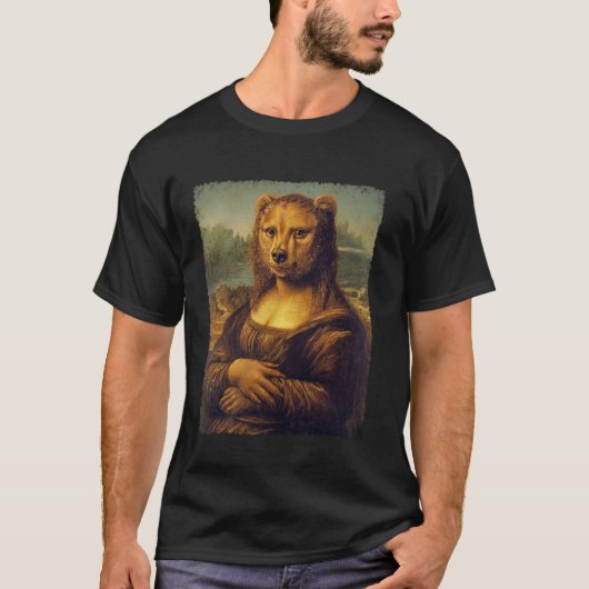 Kunst Renaissance Schilderij Grappige Mona Lisa Be T-shirt (Voorkant)