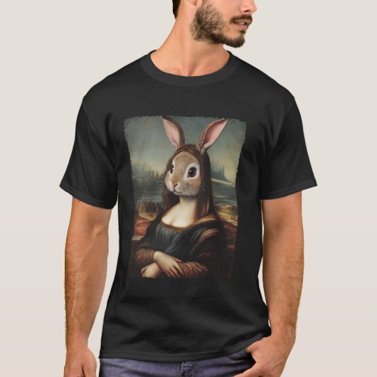 Kunst Renaissance Schilderij Grappige Mona Lisa Ko T-shirt (Voorkant)
