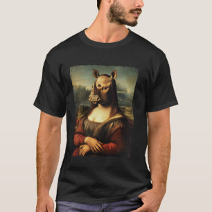 Kunst Renaissance Schilderij Grappige Mona Lisa Ne T-shirt