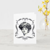  kunst Reproduction Gibson Girl Note Kaart (Gele Bloem)