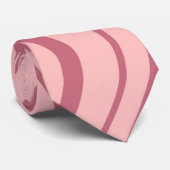 Kunst Retro Roze Golf Abstracte Kunst Stropdas (Opgerold)