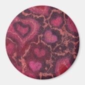 Kunst, romantische liefde roze rode Valentijnsdag  Magneet (Voorkant)