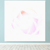 **Kunst Roze Perzik Roos Bloem AR8 Opgespannen Can Canvas Afdruk (Insitu (Houten vloer))