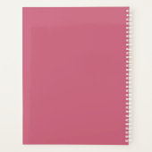 Kunst Roze Wildflowers Gepersonaliseerde Planner (Achterkant)
