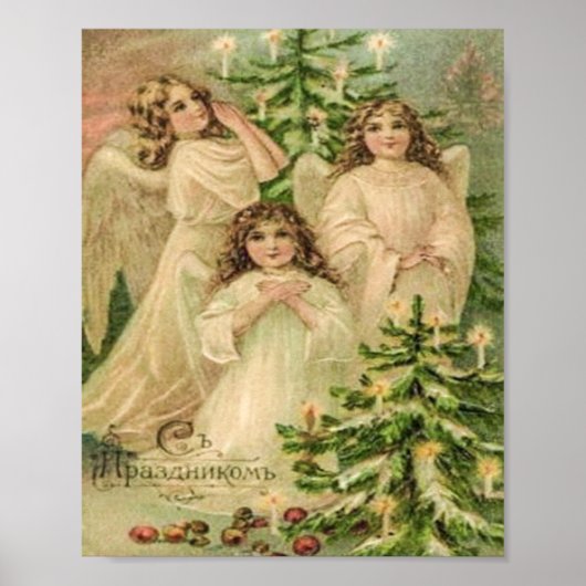  Kunst Russische kerstangels Poster (Voorkant)