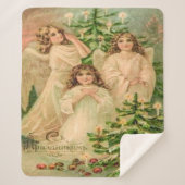 Kunst Russische kerstangels Sherpa Deken (Voorkant)