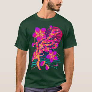 Kunst Sakura Flower Japan Retro Vaporwave Cherry T-shirt