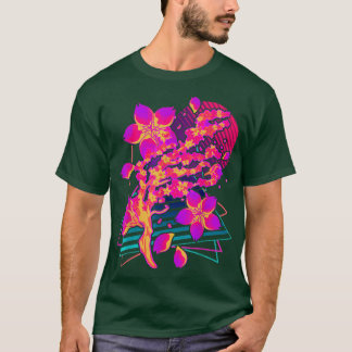 Kunst Sakura Flower Japan Retro Vaporwave Cherry T-shirt