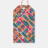 Kunst Schilder Kleurrijk Modern Abstract Dank Je Cadeaulabel (Achterkant)