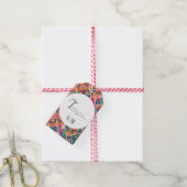 Kunst Schilder Kleurrijk Modern Abstract Dank Je Cadeaulabel (Met Touw)