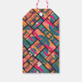 Kunst Schilder Kleurrijk Modern Abstract Dank Je Cadeaulabel (Achterkant)