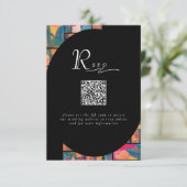 Kunst Schilder Kleurrijk Modern Abstract QR Code T Informatiekaartje (Staand voorkant)