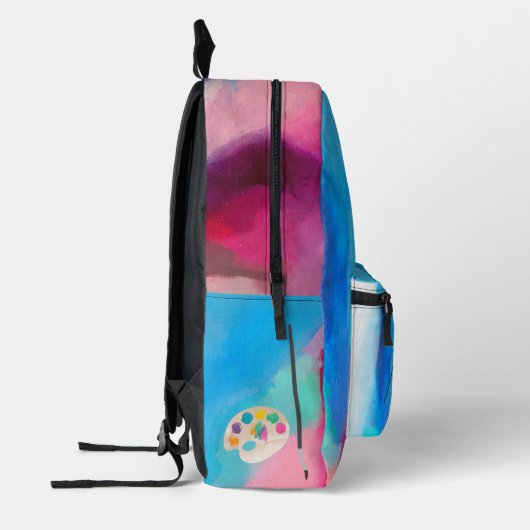 Kunst Schilderen Ambacht Kunstenaar Schilderschool Bedrukte Rugzak (Links)