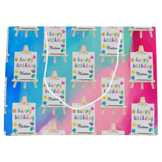 Kunst Schilderen Ambacht Kunstenaar Verf Verjaarda Groot Cadeauzakje (Voorkant)