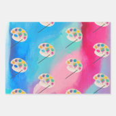 Kunst Schilderen Ambacht Kunstenaar Verf Verjaarda Inpakpapier Vel (Voorkant 2)