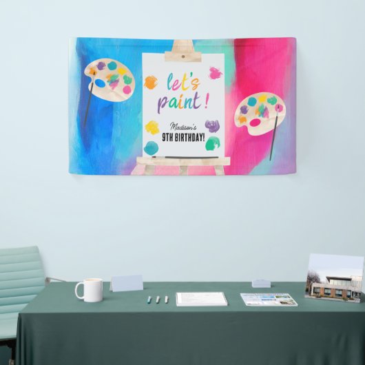 Kunst Schilderen Ambacht Kunstenaar Verf Verjaarda Spandoek (Beurs)