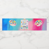 Kunst Schilderen Ambacht Kunstenaar Verf Verjaarda Waterfles Etiket (Enkel label)