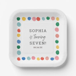 Kunst Schilderen Feest Schilderen Kinderen Verjaar Papieren Bordje