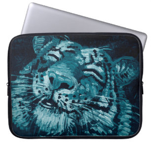 Kunst schilderen Kunstmatige oliekleur schattige t Laptop Sleeve