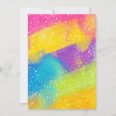 Kunst Schilderen Verjaardag Party Uitnodiging, Rai Kaart (Achterkant)