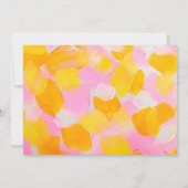 Kunst Schilderen Verjaardagsfeestje Foto Uitnodigi Kaart (Achterkant)