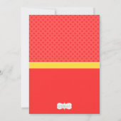 Kunst schilderende uitnodiging van de Birthday Par (Achterkant)