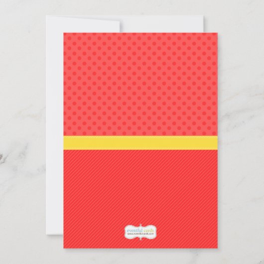 Kunst schilderende uitnodiging van de Birthday Par (Achterkant)