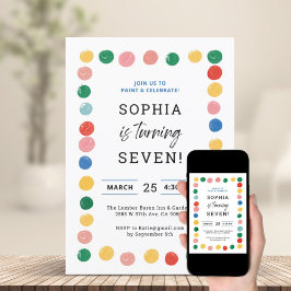 Kunst Schilderfeest Boy Schilderen Verjaardag Kaart