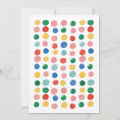 Kunst Schilderfeest Meisje Schilderen Verjaardag K Kaart (Achterkant)