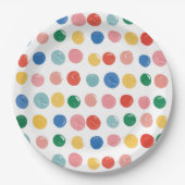 Kunst Schilderfeest Schilderen Kinder Verjaardag Papieren Bordje (Voorkant)