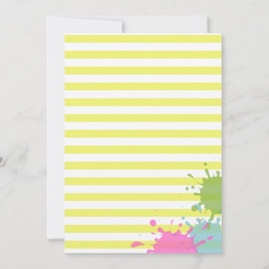 Kunst | Schilderfeest Uitnodiging (Achterkant)