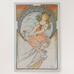 Kunst - Schilderij 1898: Een Art Nouveau van Mucha Legpuzzel
