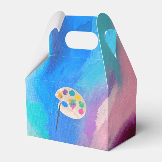 Kunst schilderij ambachtelijke kunstenaar verf ver bedankdoosjes (Achterkant)