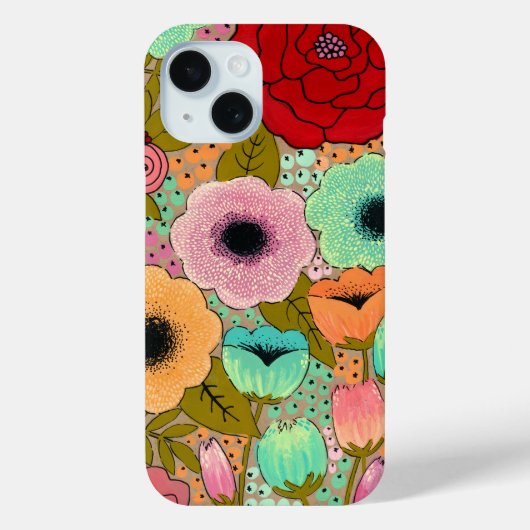Kunst Schilderij Bloementuin Appel Case-Mate iPhone Case (Achterkant)