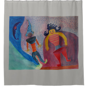 Kunst Schilderij Douchegordijn