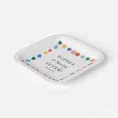 Kunst Schilderij Feest Schilderen Kinderen Verjaar Papieren Bordje (Gebogen)