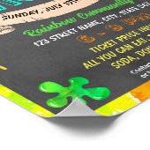 Kunst schilderij fondsenwerving evenement sjabloon poster (Hoek)