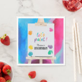 Kunst Schilderij Kunstenaar Verjaardag Thema Servet (Insitu)