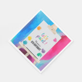 Kunst Schilderij Kunstenaar Verjaardag Thema Servet (Hoek)