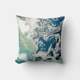 Kunst, schilderij - Natuurlijke grijze kleur: meta Kussen