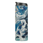 Kunst, schilderij - Natuurlijke grijze kleur: meta Thermosbeker (Geroteerd rechts)