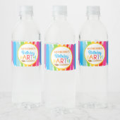 Kunst Schilderij Verjaardagsfeestje Waterfles Labe Waterfles Etiket (Flessen)